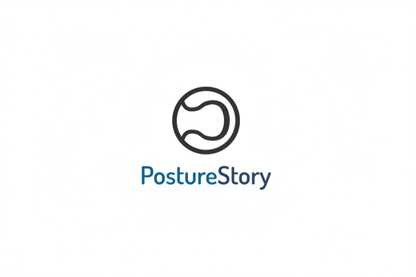 Logo PostureStory avec fond blanc