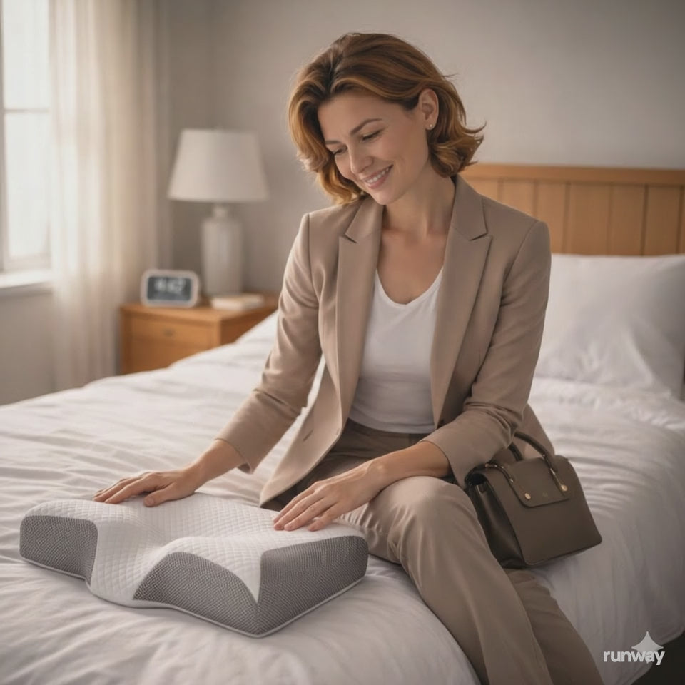 Charger la vidéo : Vidéo de femme regardant le coussin